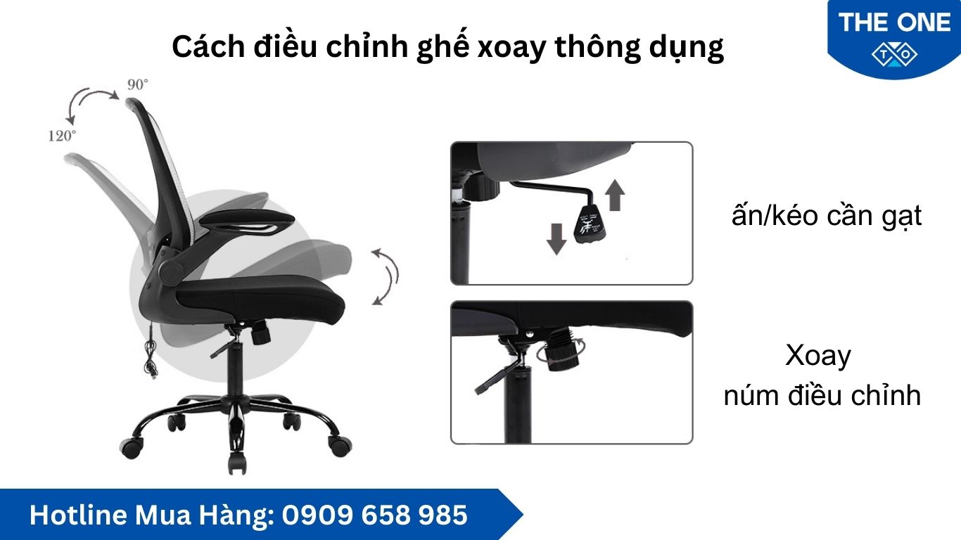 Cách cố định ghế xoay